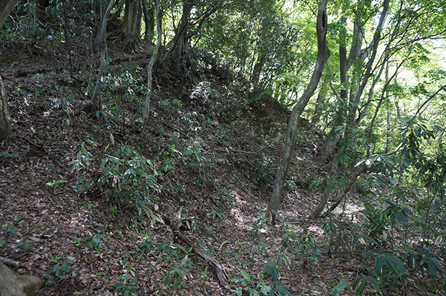 源氏ケ峰城 切岸