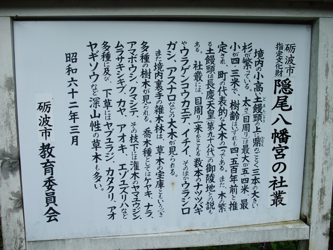 隠尾八幡宮社叢