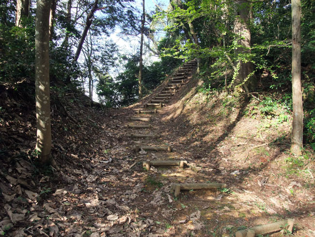 亀山城　堀切