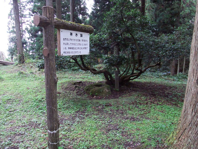 増山城 神水鉢