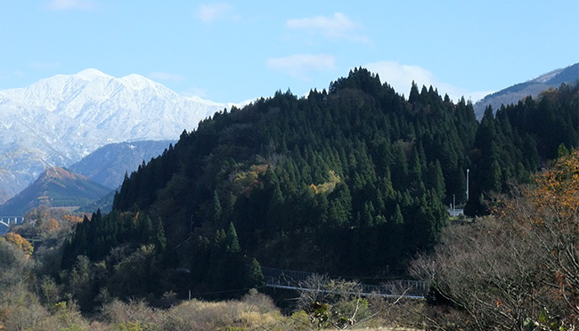 中地山城　遠景