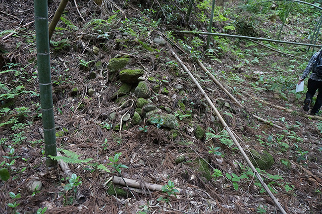 張り出しの石塁