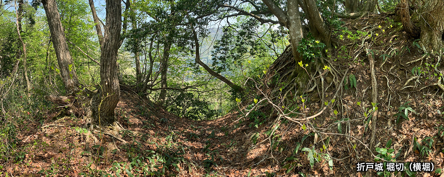 折戸城 堀切（富山県上市町）